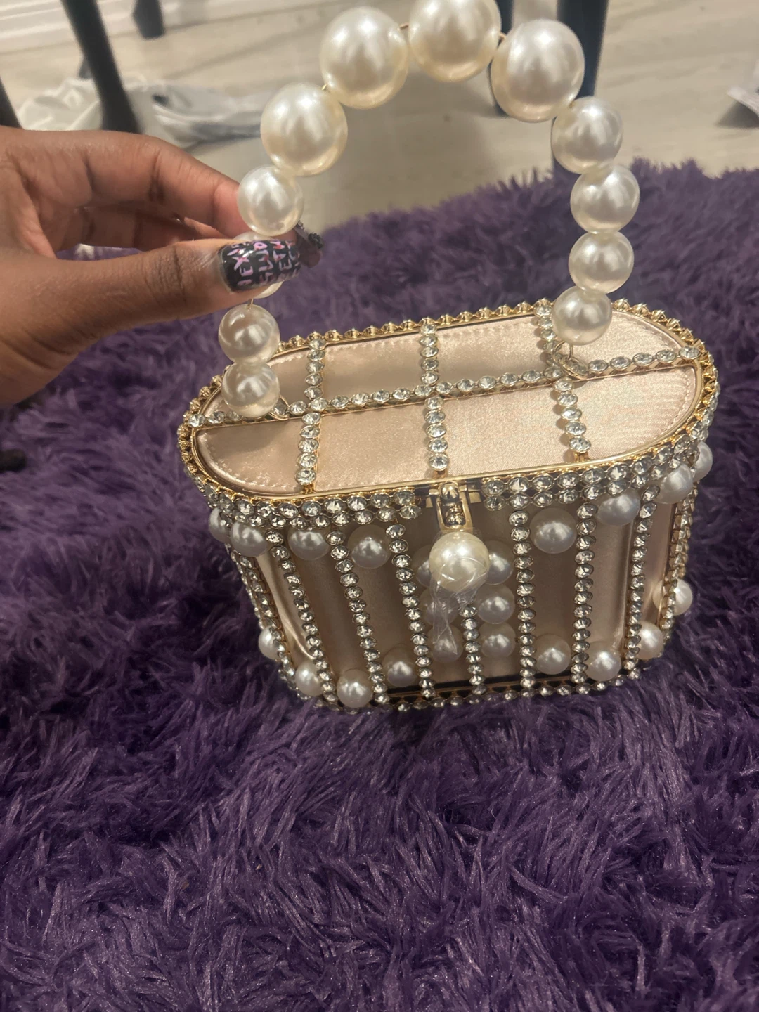 Beaded and Rhinestone Evening Clutch