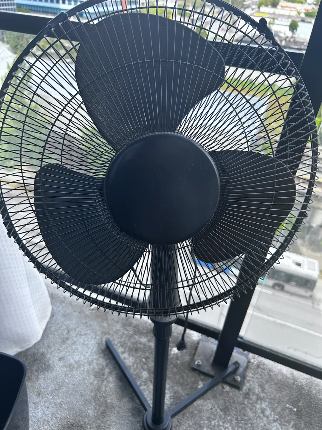 Black Standing Fan