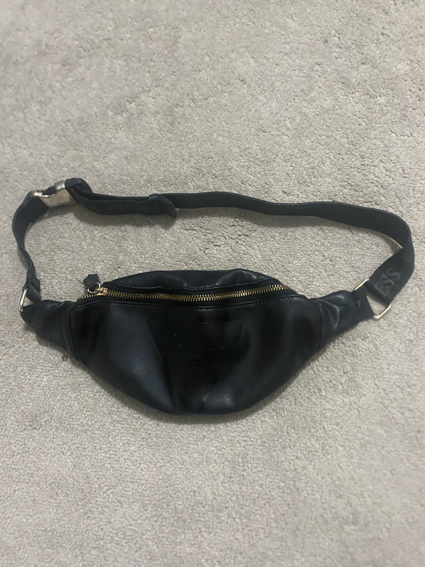 Black GUESS Fanny Pack Bum Bag