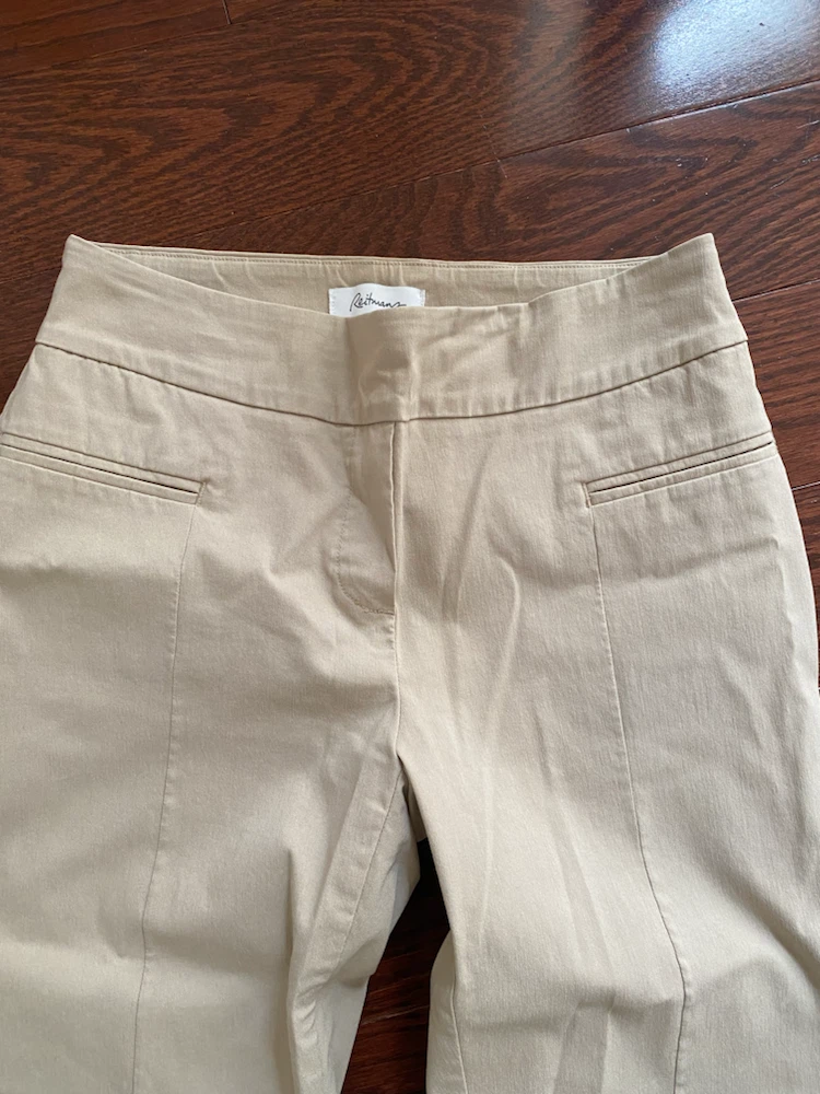 Reitmans Women's Beige Cropped Pants Size 5 - photo 2