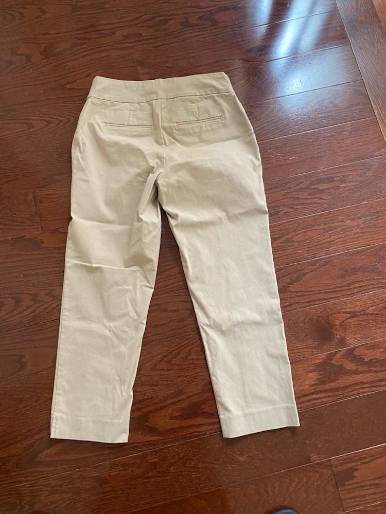 Reitmans Women's Beige Cropped Pants Size 5 - photo 4