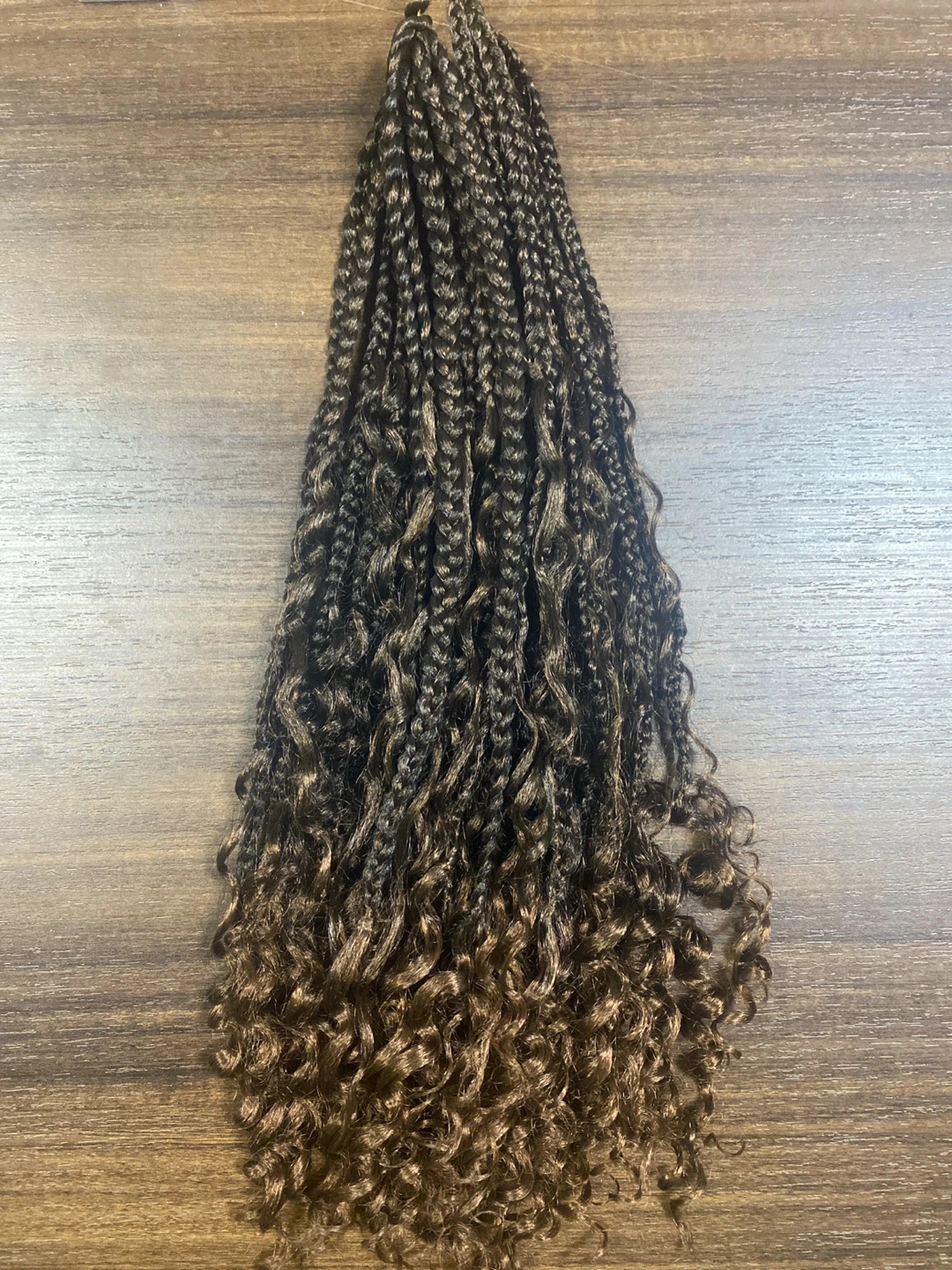 Braided Crochet Hair with Curly Ends - photo 2