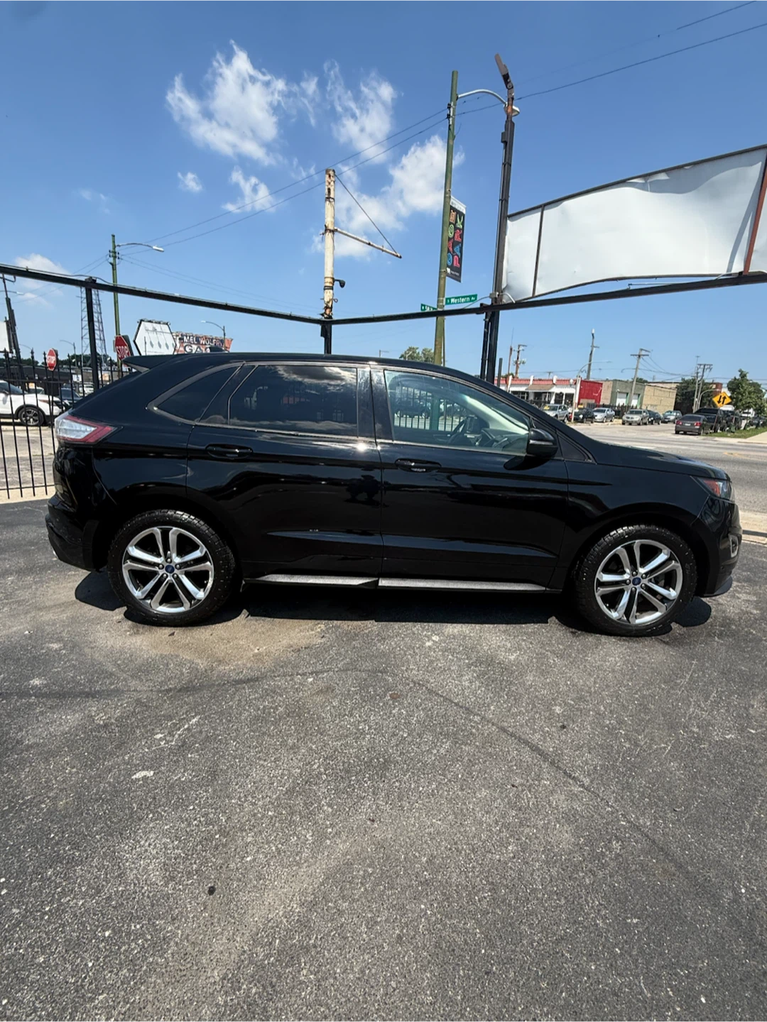 2018 Black Ford Edge Sport SUV