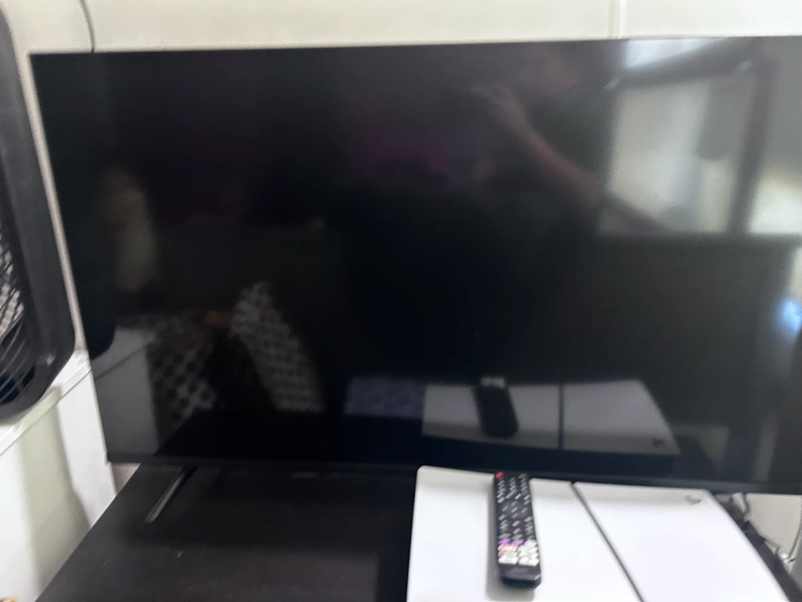 Black Flat Screen Television