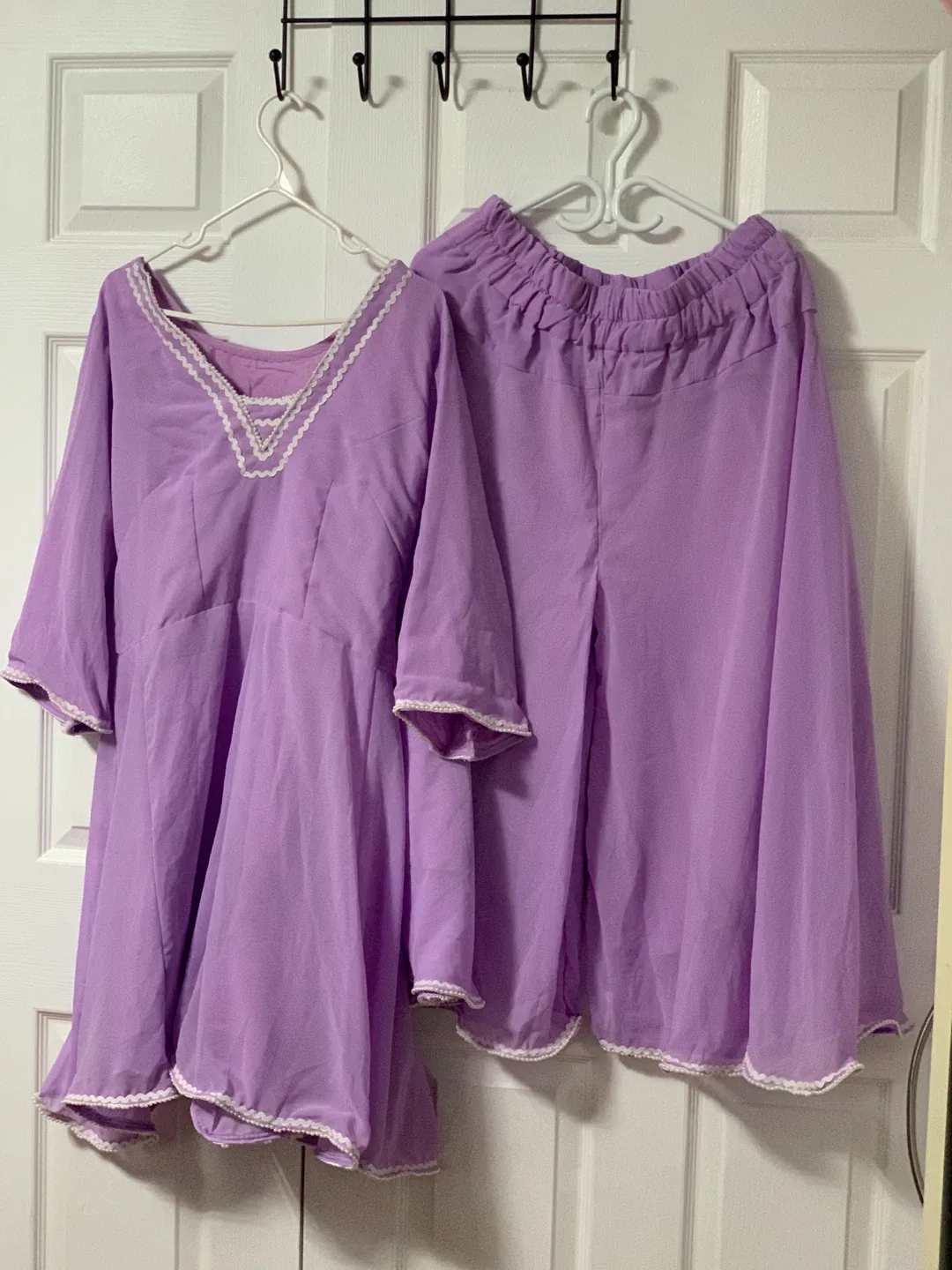 Purple Two-Piece Set