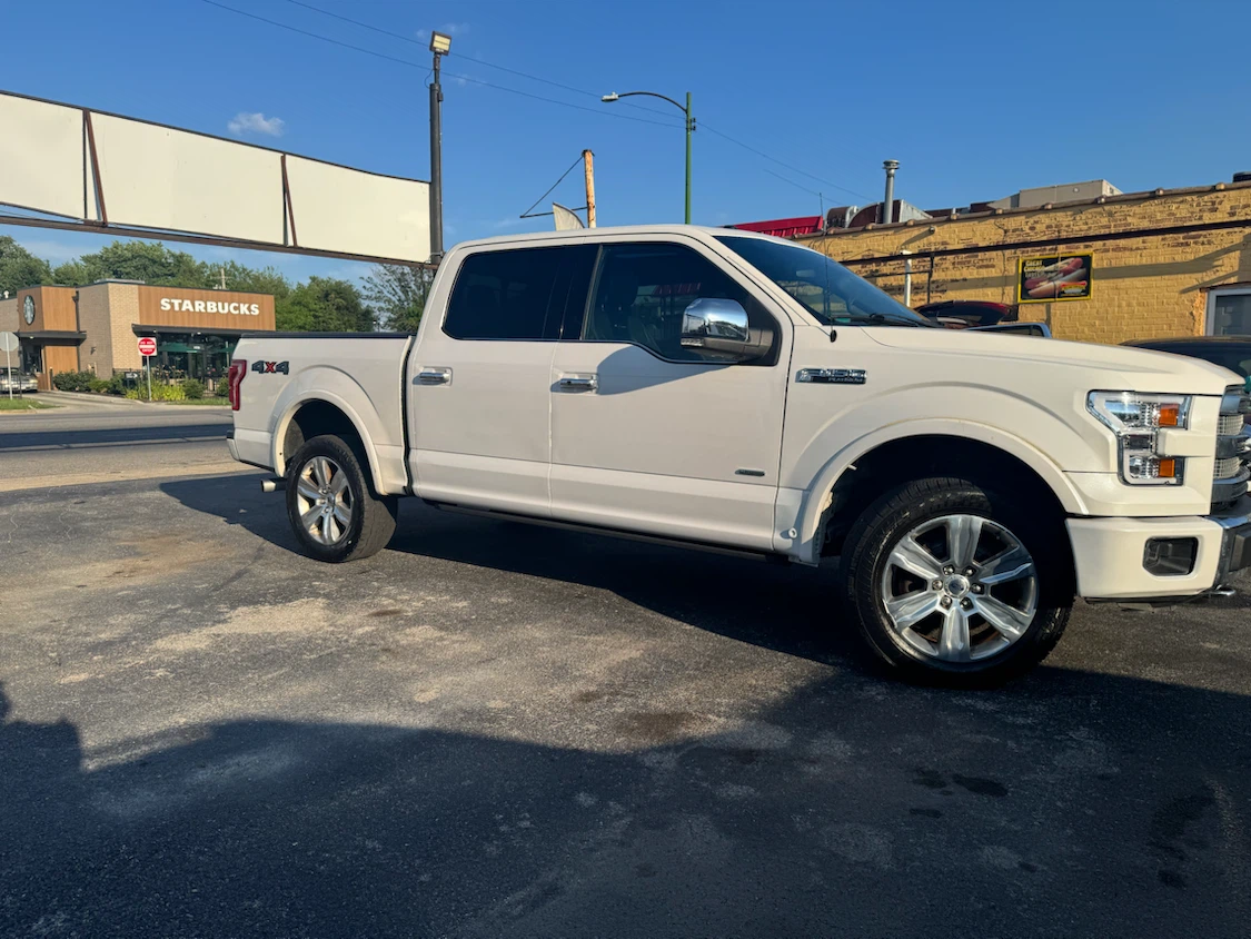 2015 White Ford F-150 Platinum Crew Cab Pickup Truck - photo 3