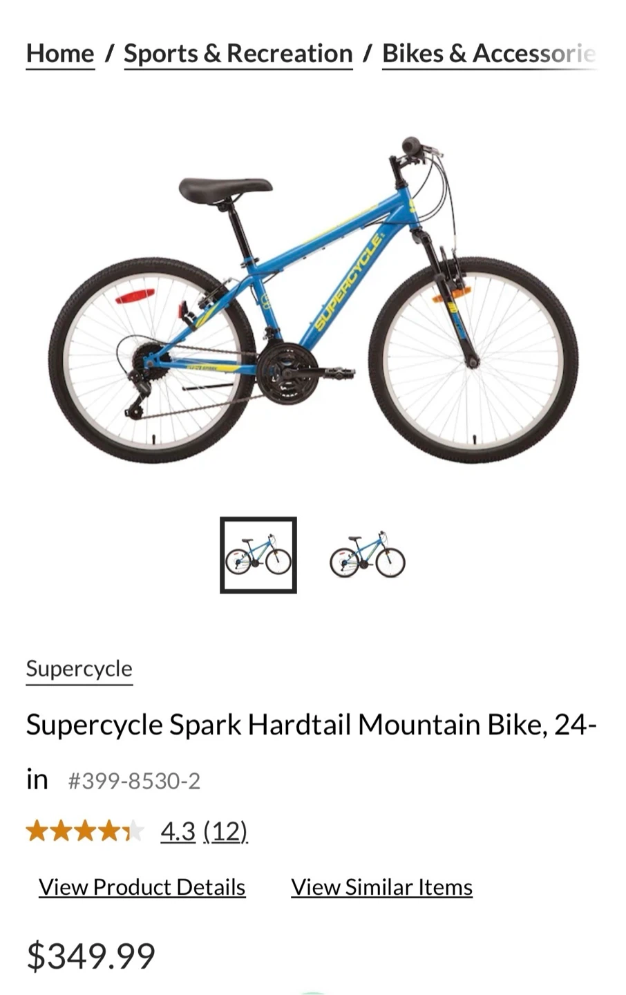 Supercycle Spark HT 24" Kids Mountain Bike - photo 5
