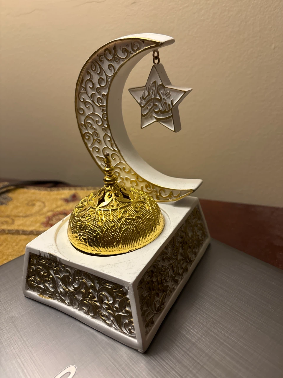 Islamic Crescent Moon and Star Decor
