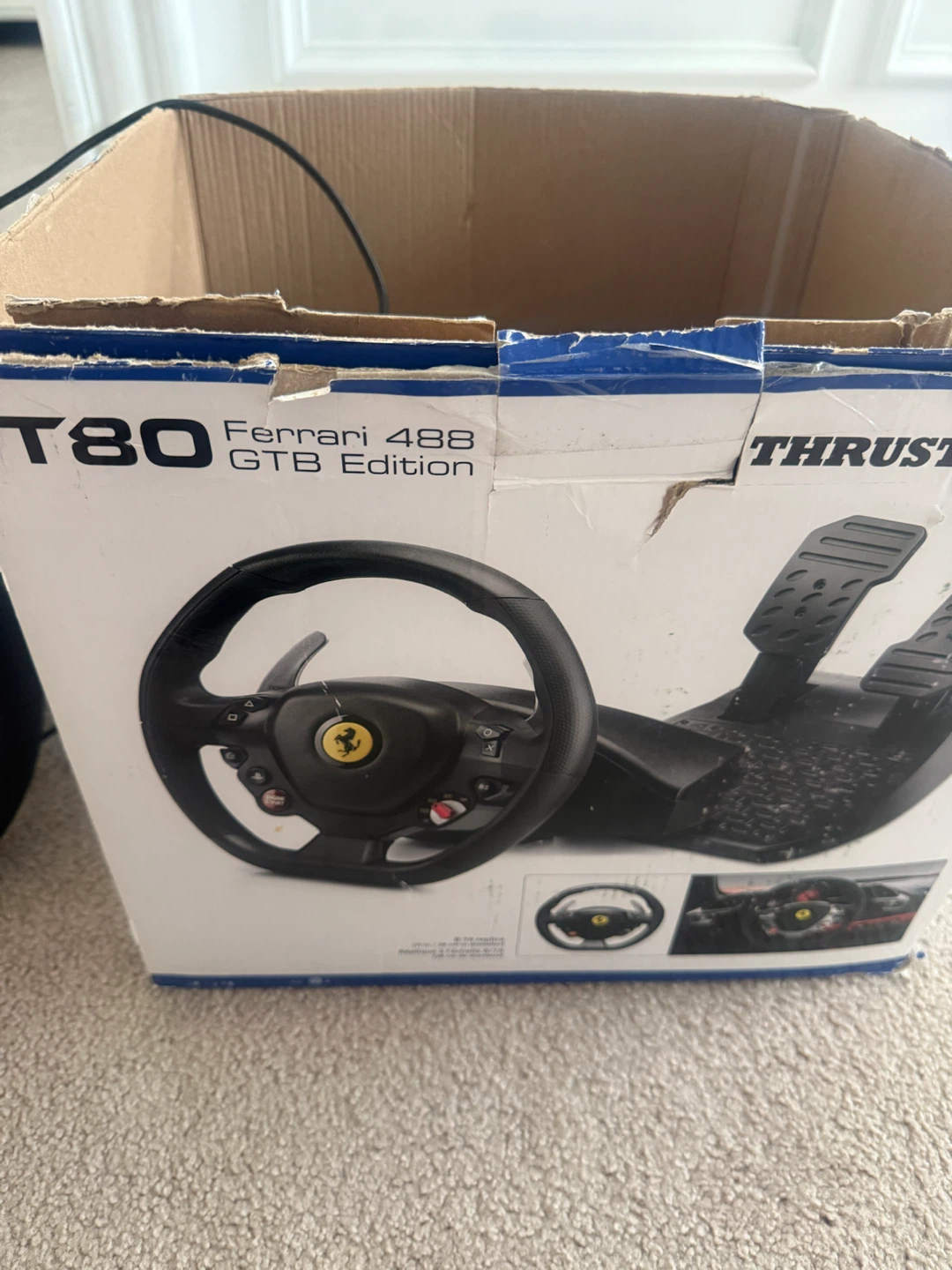 Thrustmaster T80 Ferrari 488 GTB Edition Racing Wheel and Pedals - photo 2