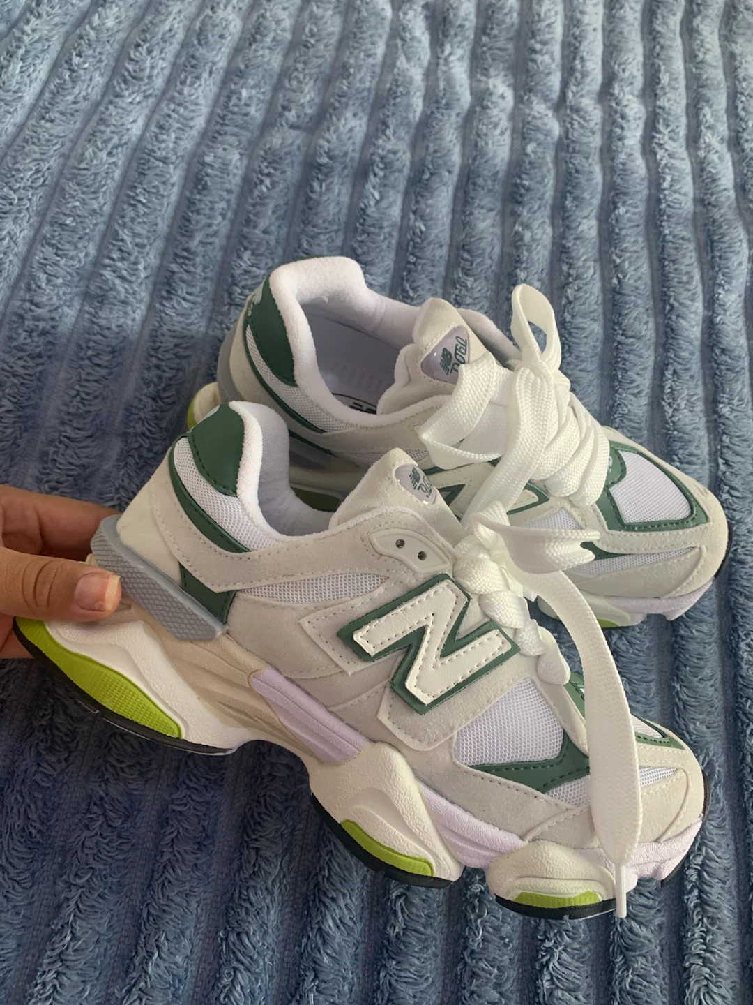 New Balance 9060 Sneakers - Cream/Green - photo 2