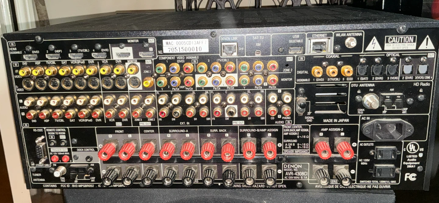 2007 Denon AVR-4308CI A/V receiver - photo 3