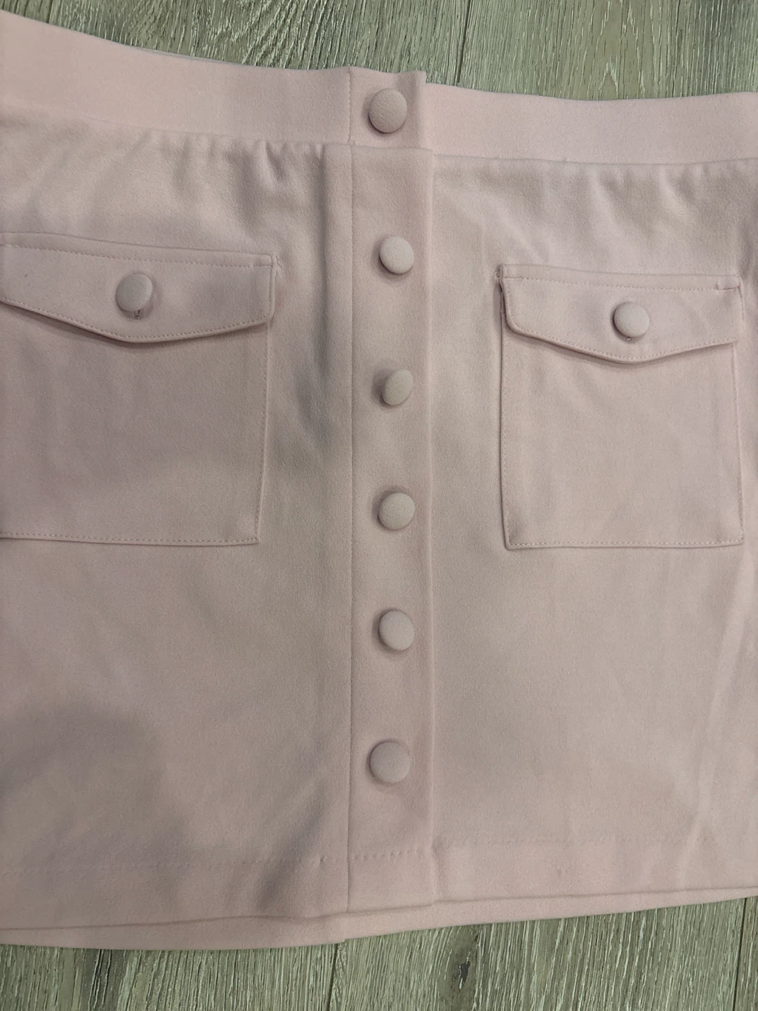 Fashion Nova Pink Button-Front Skirt - photo 2