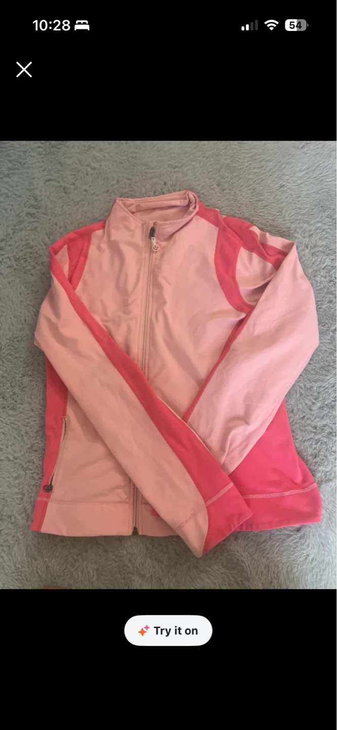 Lululemon Pink and Coral Athletic Jacket