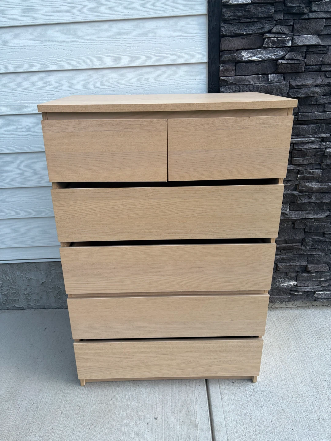 IKEA MALM Tall dresser light oak colour