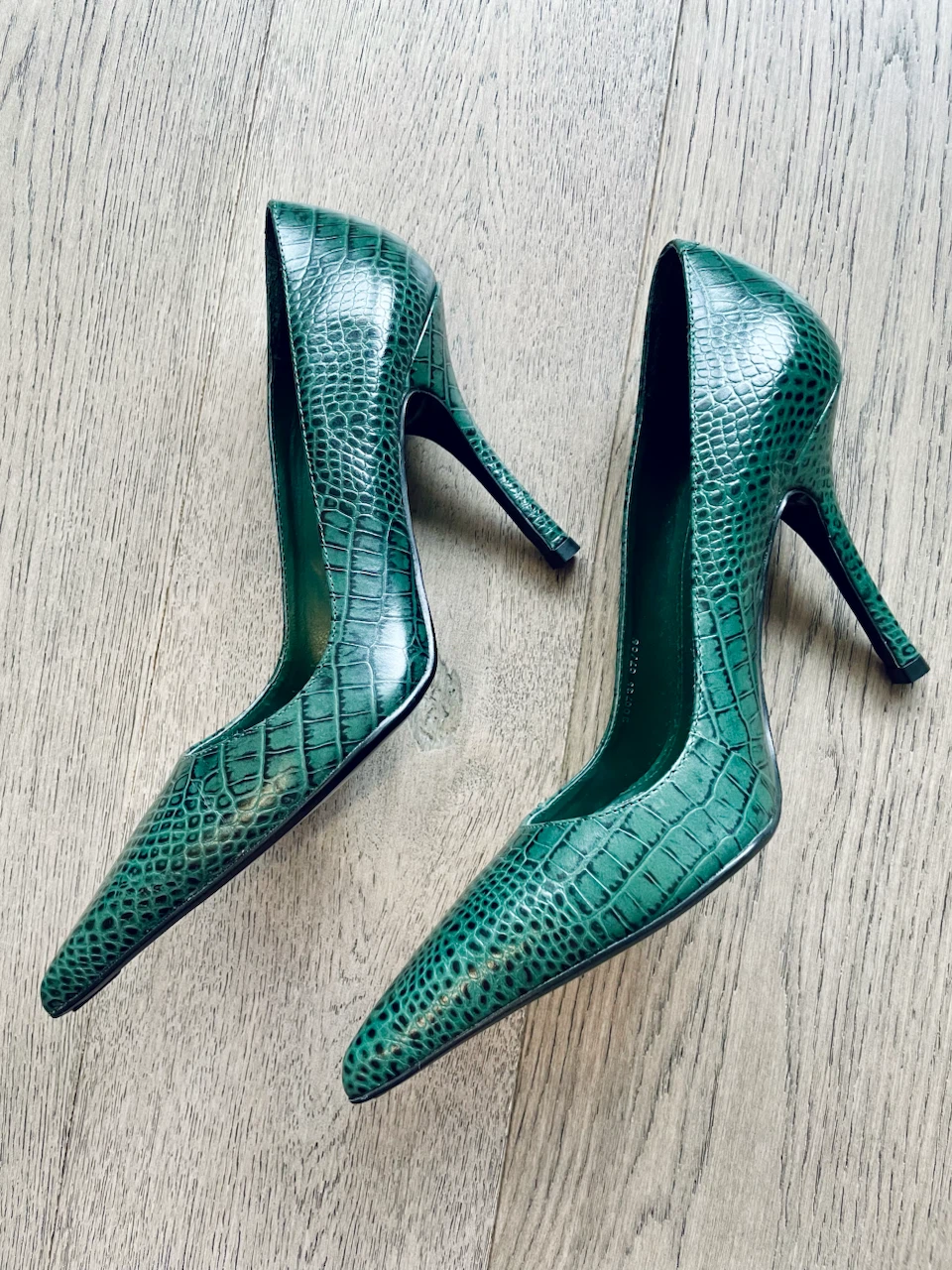 Faith Green Croc Print Stiletto Heels - photo 5