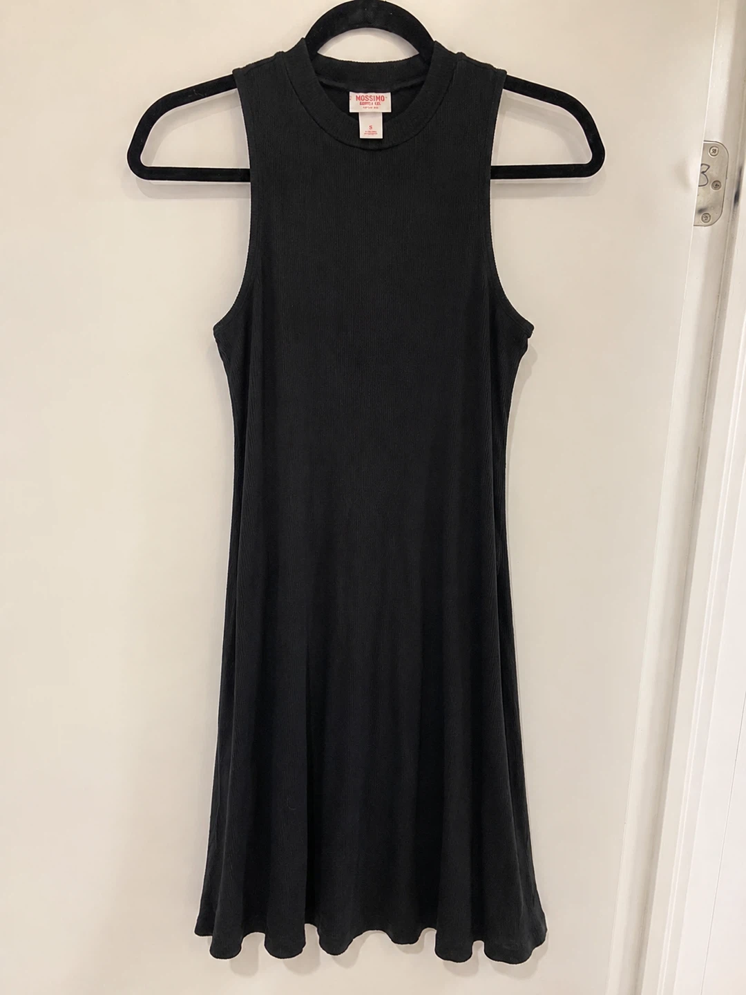 Mossimo Black Ribbed Sleeveless Dress