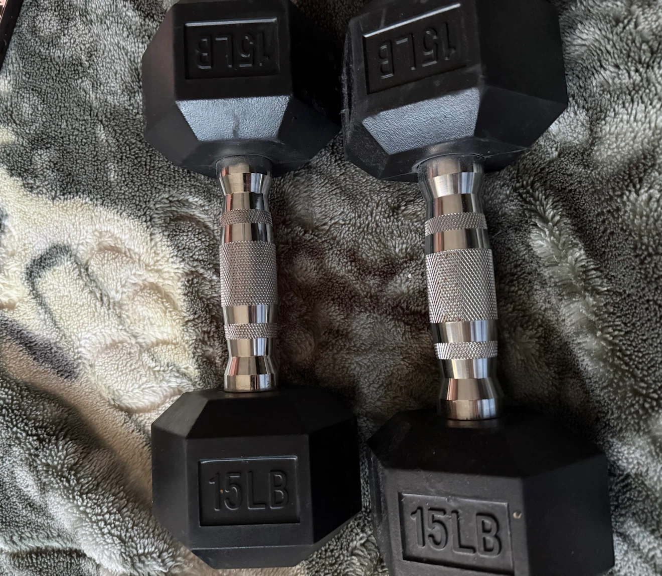 Pair of 15lb Dumbbells