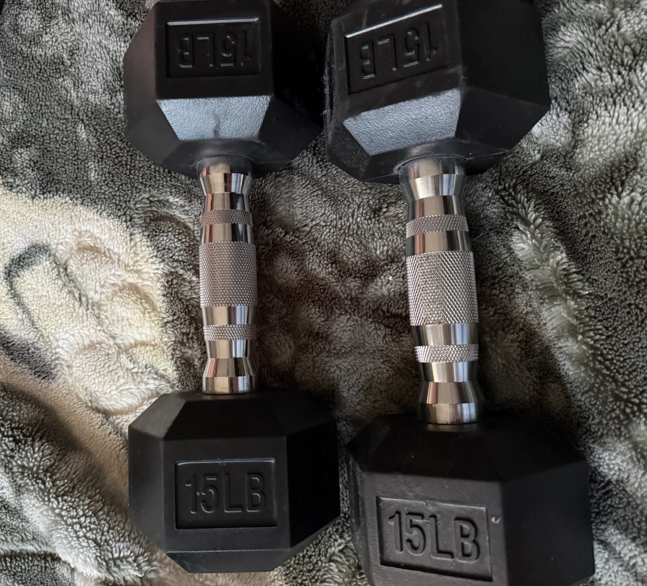 Pair of 15lb Dumbbells - photo 2