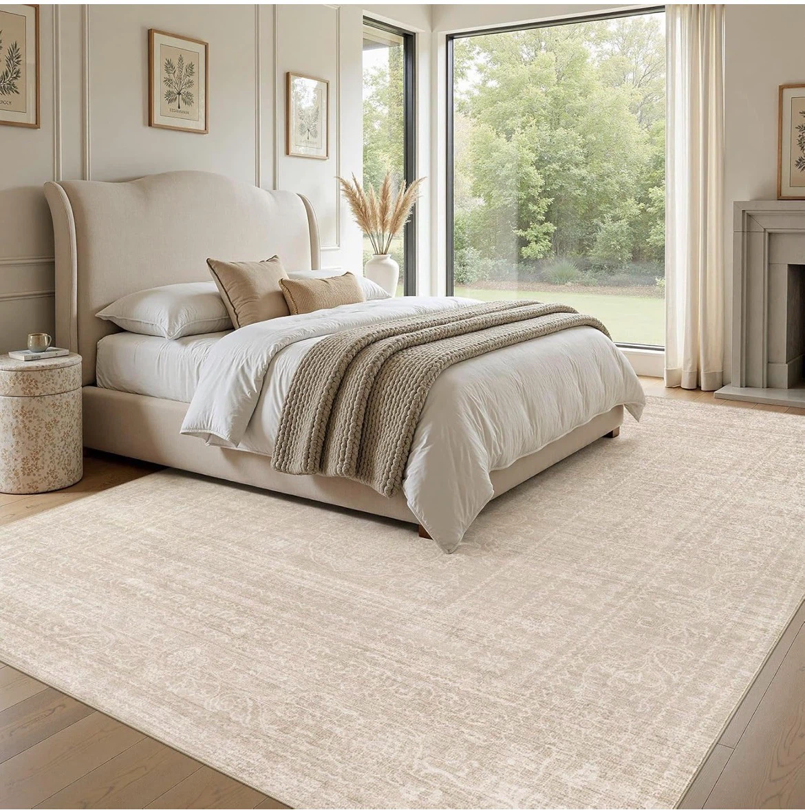 Beige White Area Rug - 10' x 14' - photo 4
