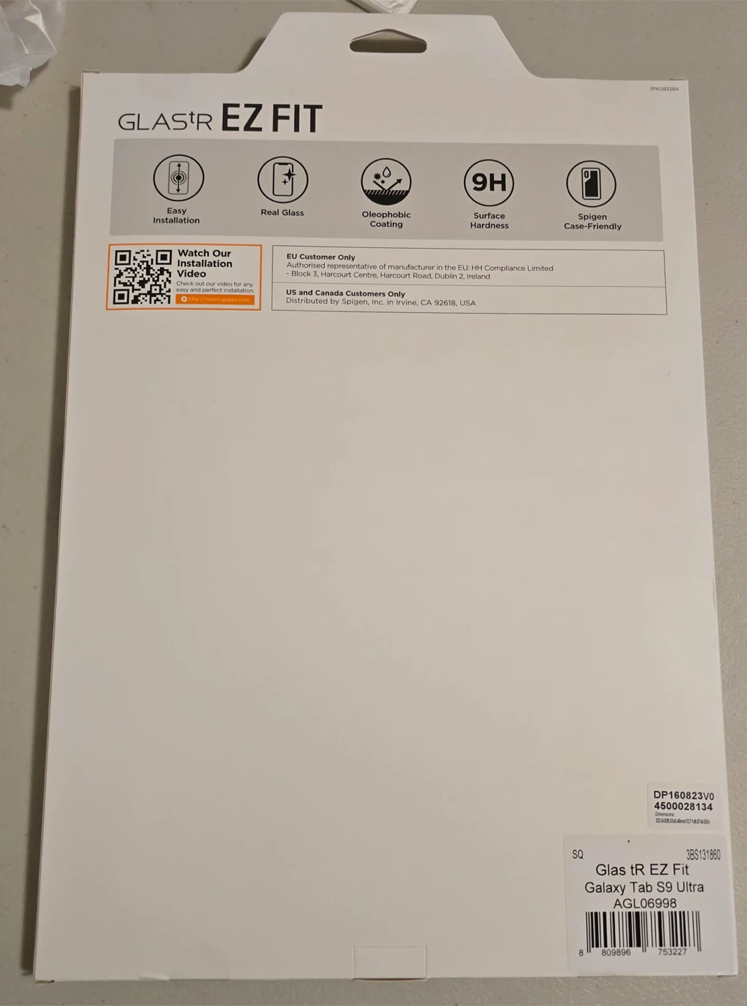 Spigen Glas.tR EZ Fit Screen Protector for Galaxy Tab S9 Ultra - photo 2
