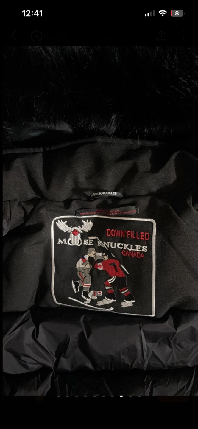 Moose Knuckles Black Bomber Jacket - photo 2