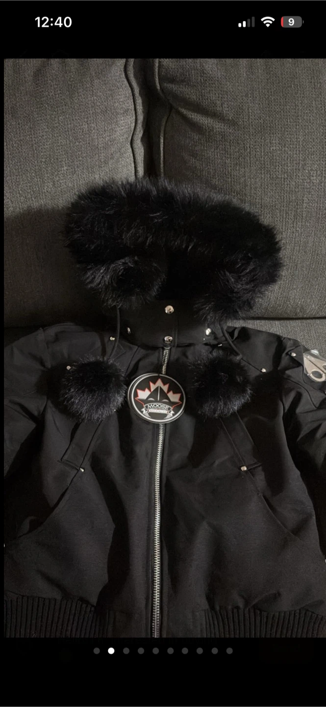 Moose Knuckles Black Bomber Jacket - photo 5