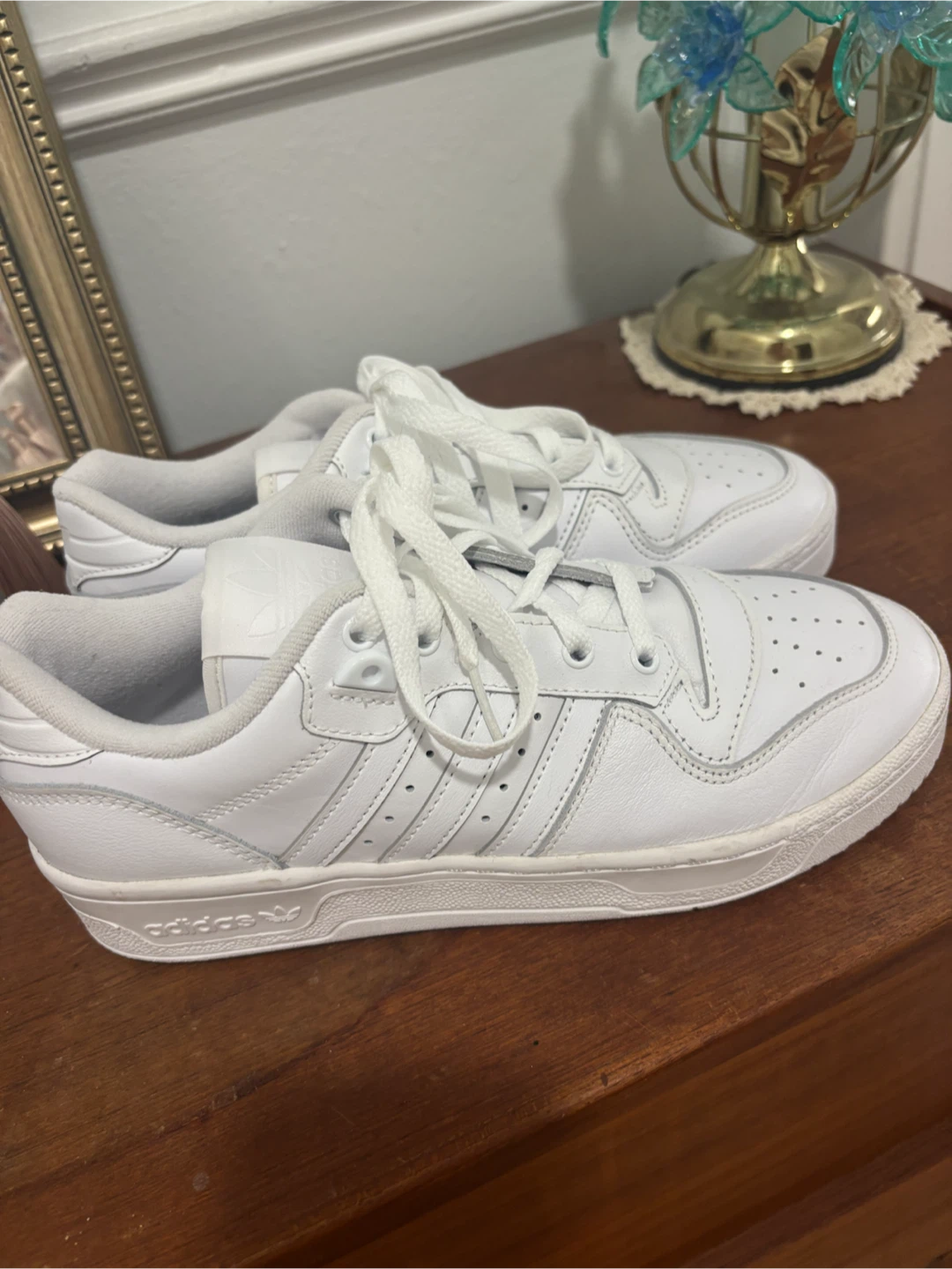 Adidas Rivalry Low - Cloud White - Size 8
