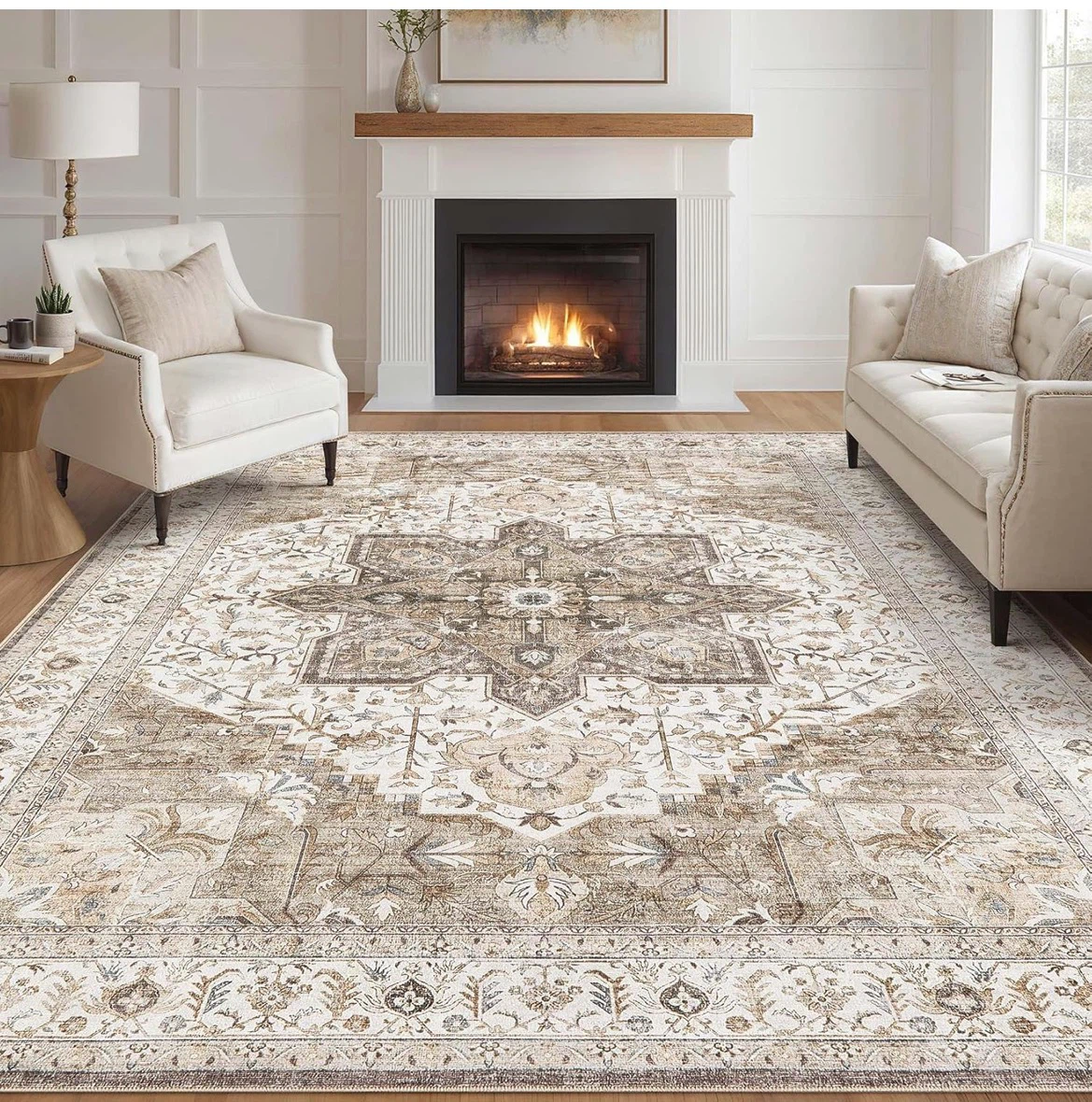 Elegant Area Rugs Soft Surface No-Shedding