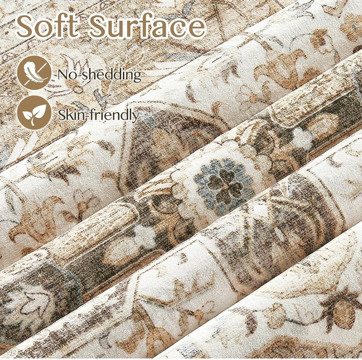 Elegant Area Rugs Soft Surface No-Shedding - photo 3