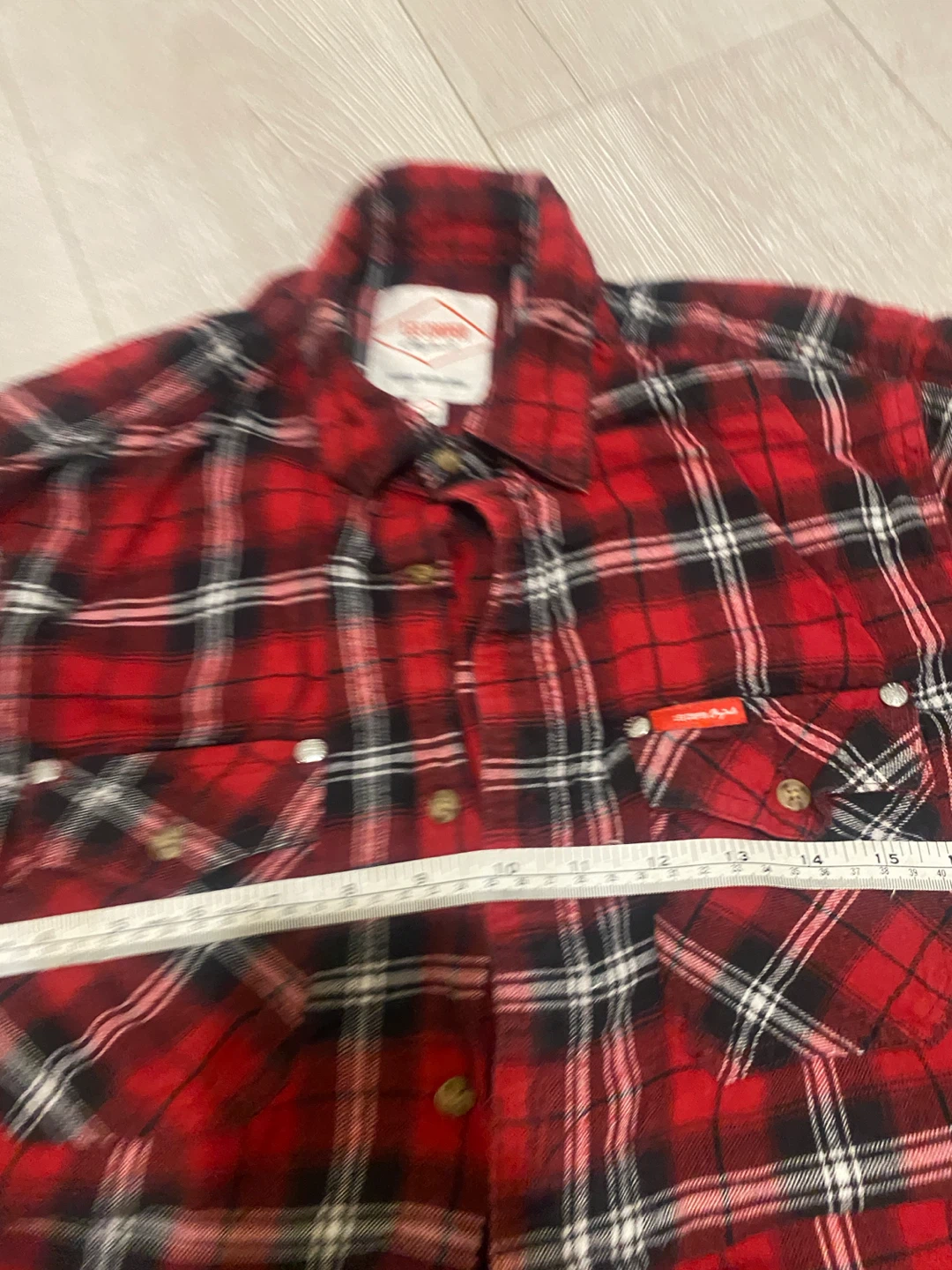 Lee Cooper Red Plaid Flannel Shirt - Size Medium - photo 2