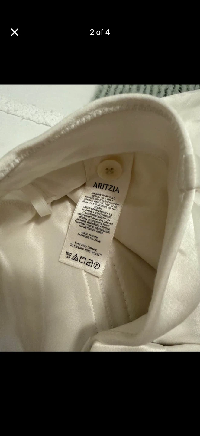 Aritzia Cream Cargo Pants - photo 2