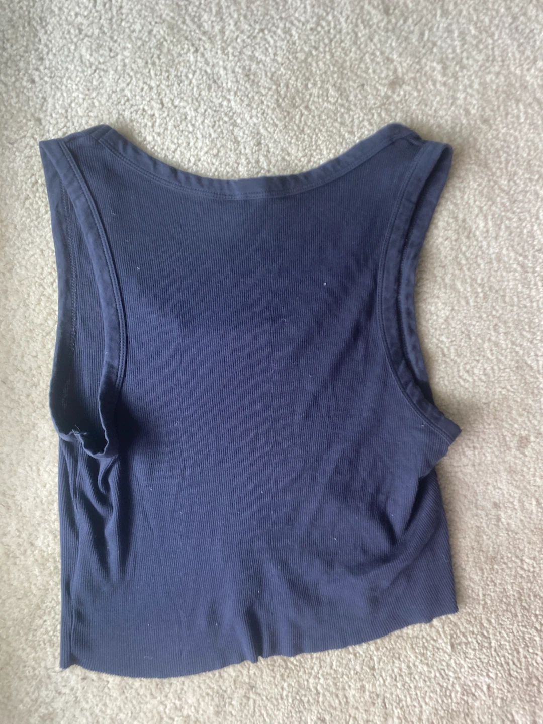 Dark blue tank top - photo 2