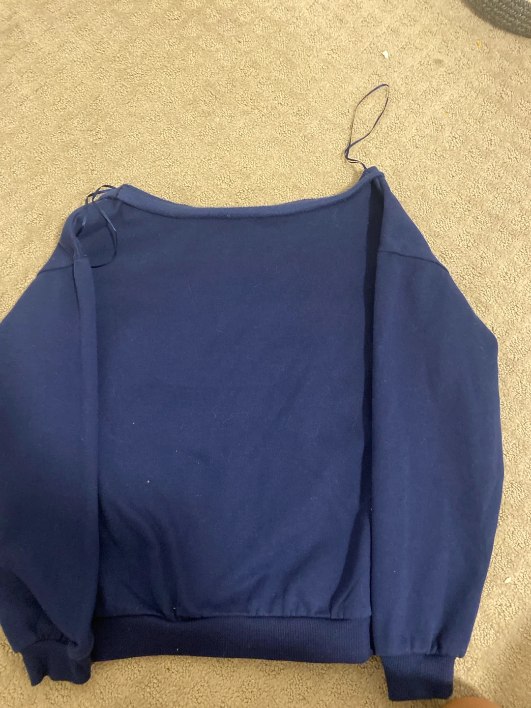 Love & Liberty Navy Blue off the shoulder sweater - photo 4