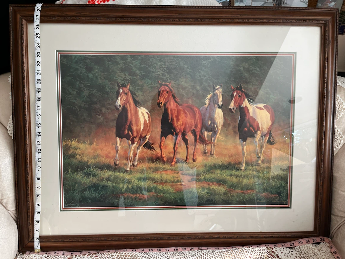 Art- Art Print "Running Horses" by Chris Cummings (2000) - photo 4
