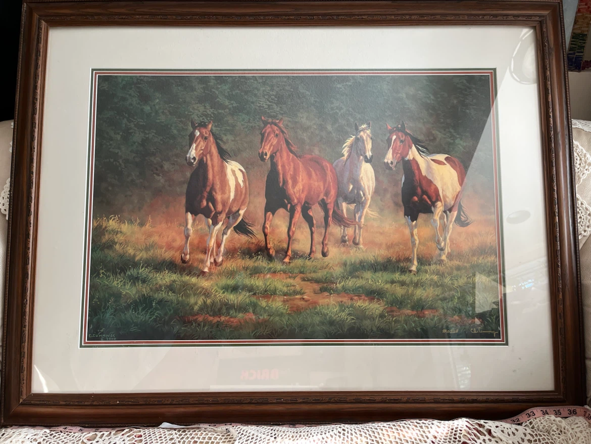 Art- Art Print "Running Horses" by Chris Cummings (2000) - photo 5