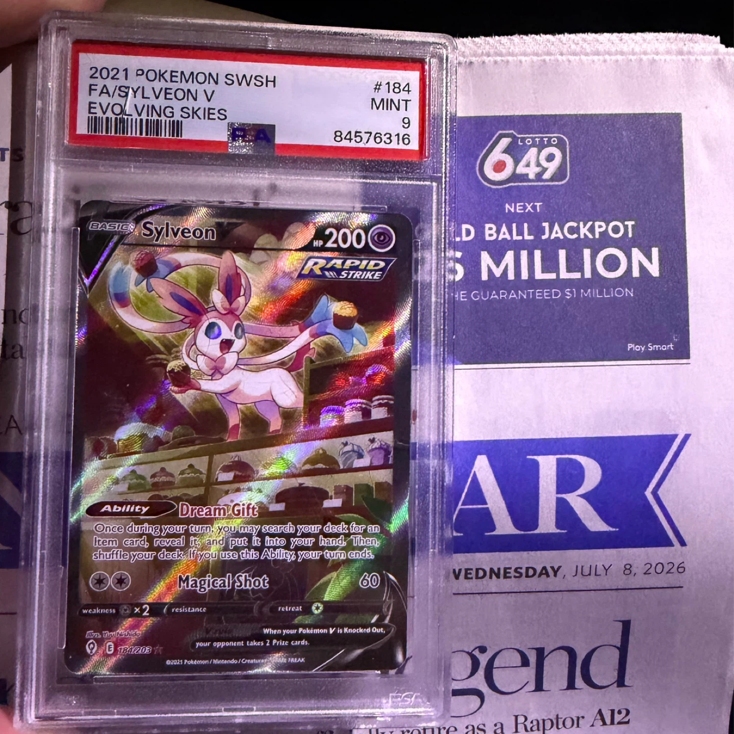 2021 POKEMON SWSH FA/SYLVEON V EVOLVING SKIES