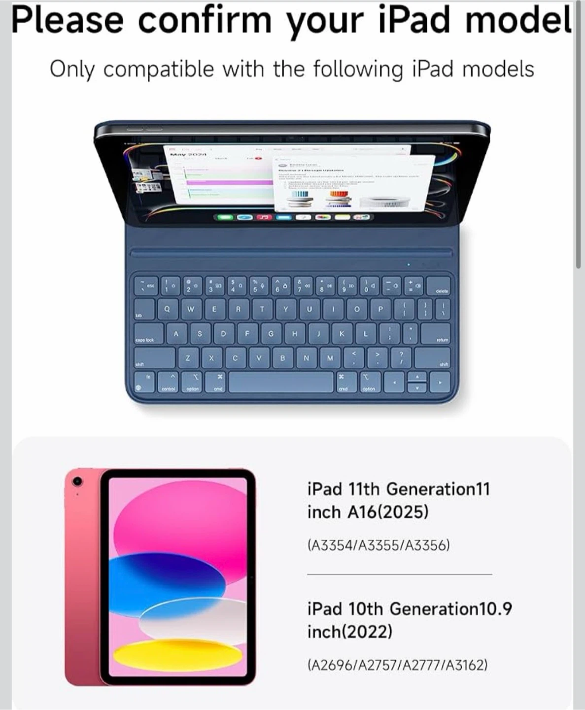 BRAND NEW, SEALED iPad  11th Gen Keyboard Case - photo 2