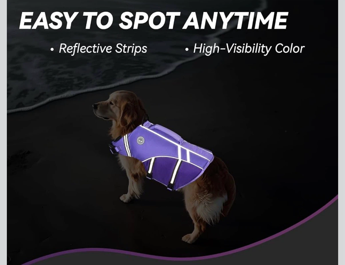 NEW With Tags Vivaglory Dog Life Jacket. SIZE MEDIUM - photo 3