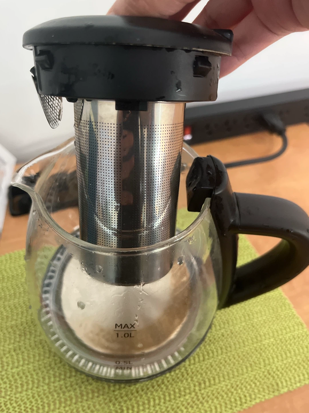 Chefman Glass Electric Kettle with Infuser - photo 2