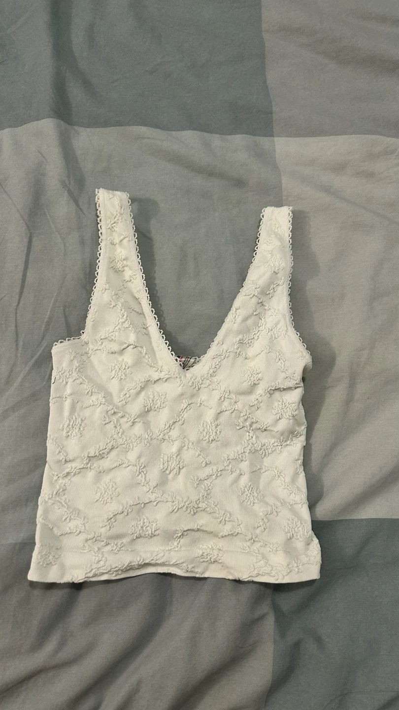 white floral tank top Out From Under (Urban Outfitters London)