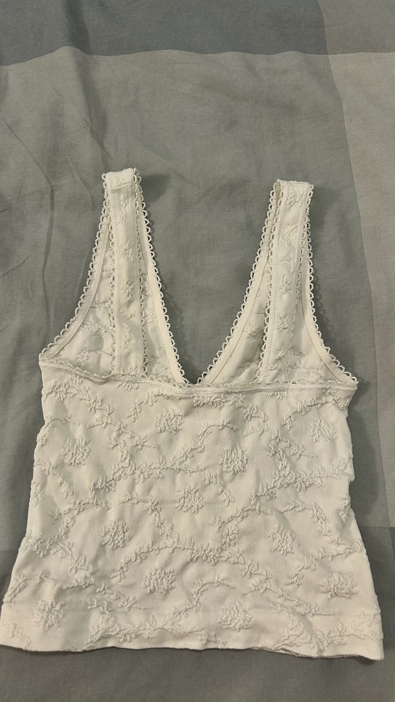 white floral tank top Out From Under (Urban Outfitters London) - photo 2