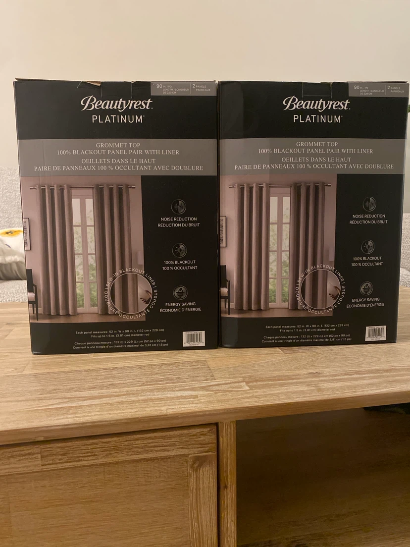 Beautyrest Platinum can Grommet Top Blackout Curtains