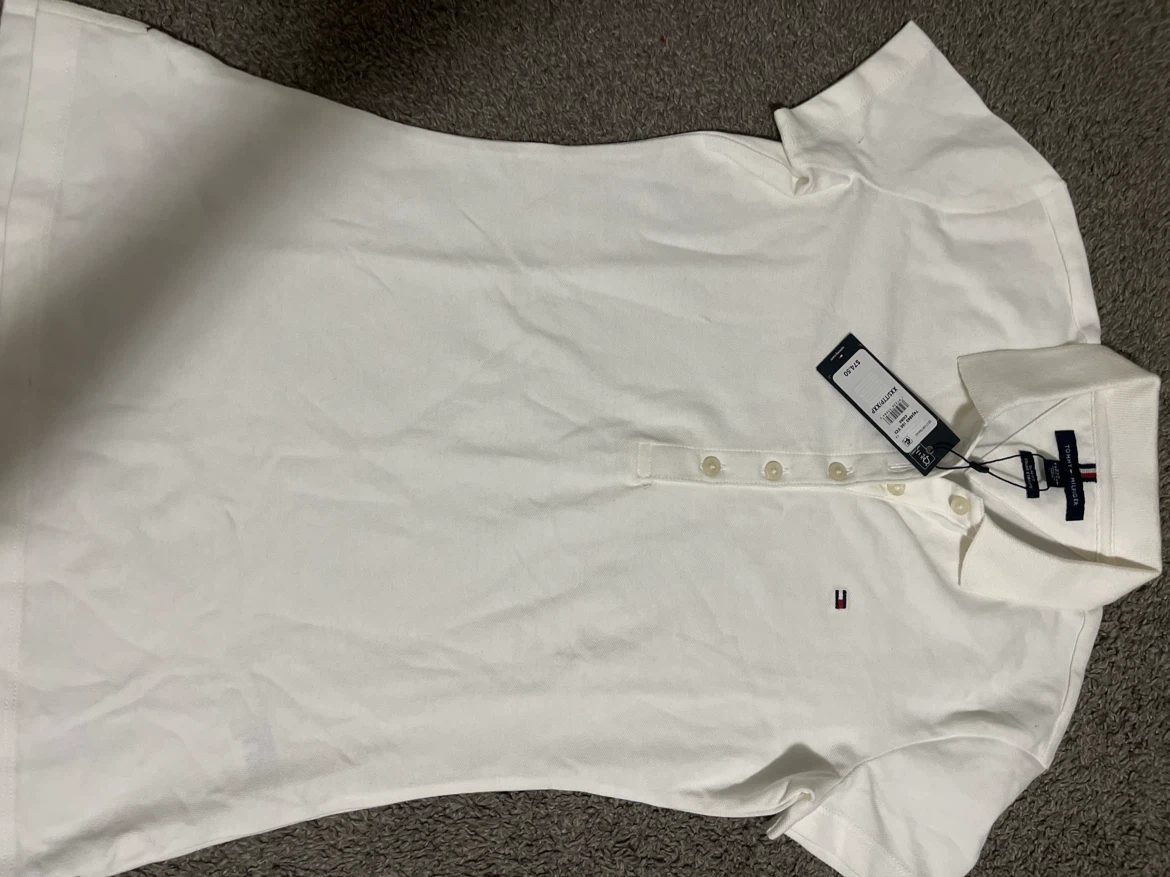 Tommy Hilfiger White Polo Shirt - XXS