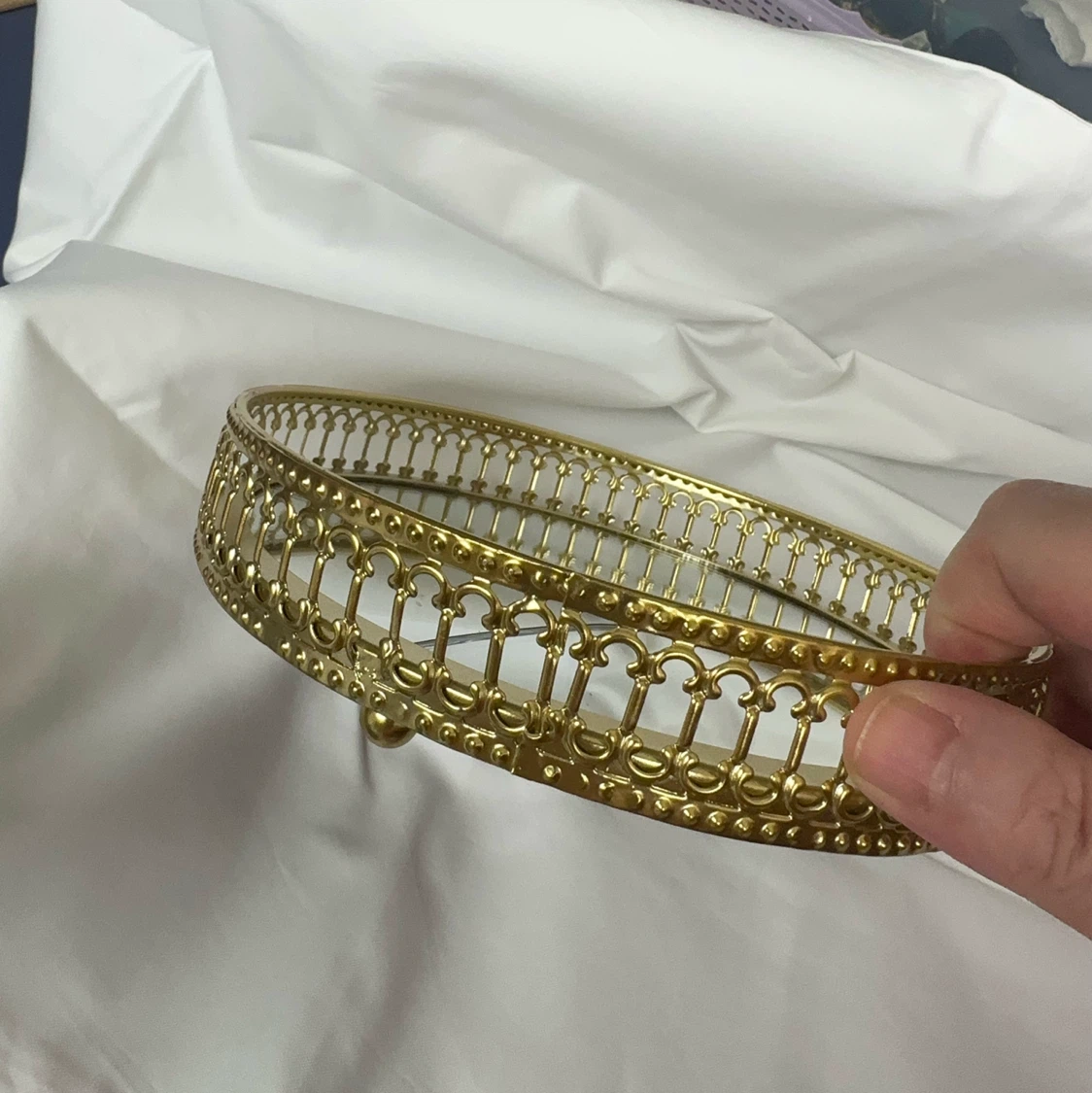 Gold decorative tray