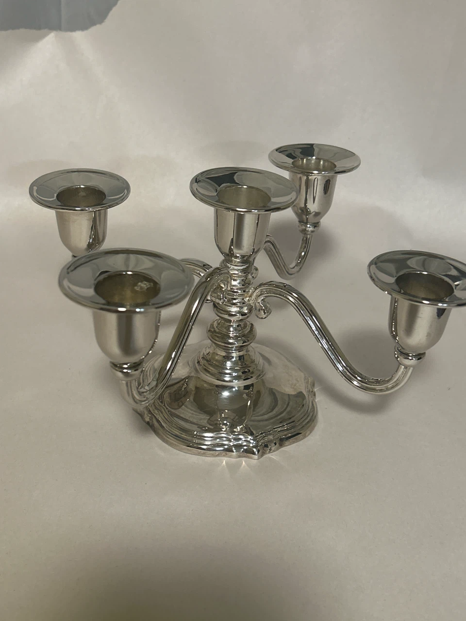 Silver-plated 5-arm Candelabra