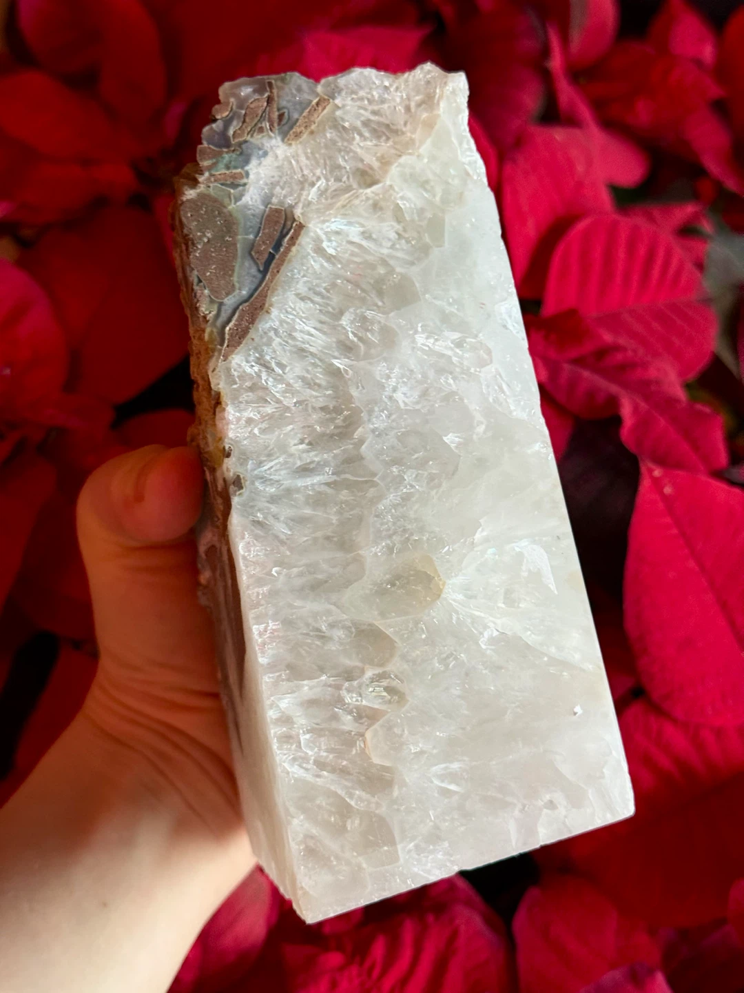 Natural Large Heavy Polished Brazilian Quartz Bookend - photo 3