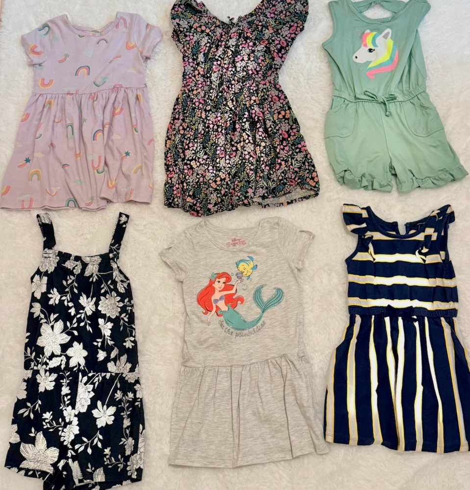 Girls' Dresses and Rompers Bundle