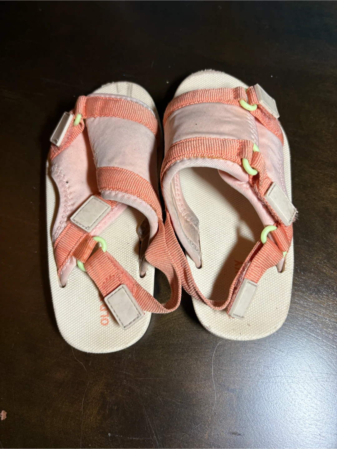 Old Navy Pink & Orange Toddler Sandals - photo 2