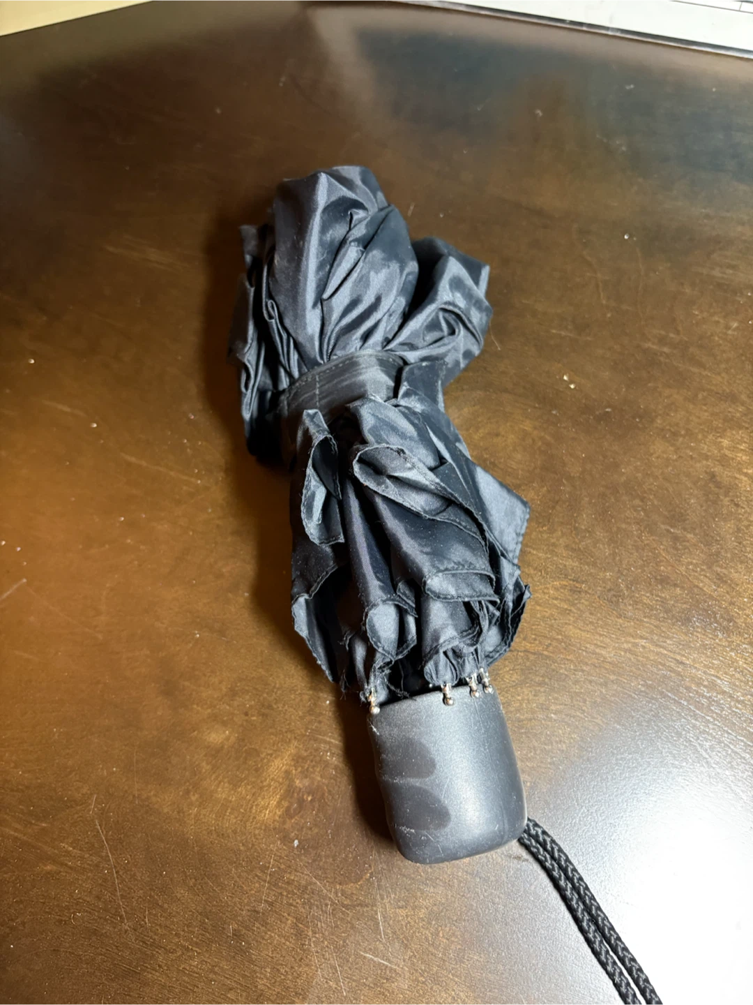 Black Compact Folding Umbrella