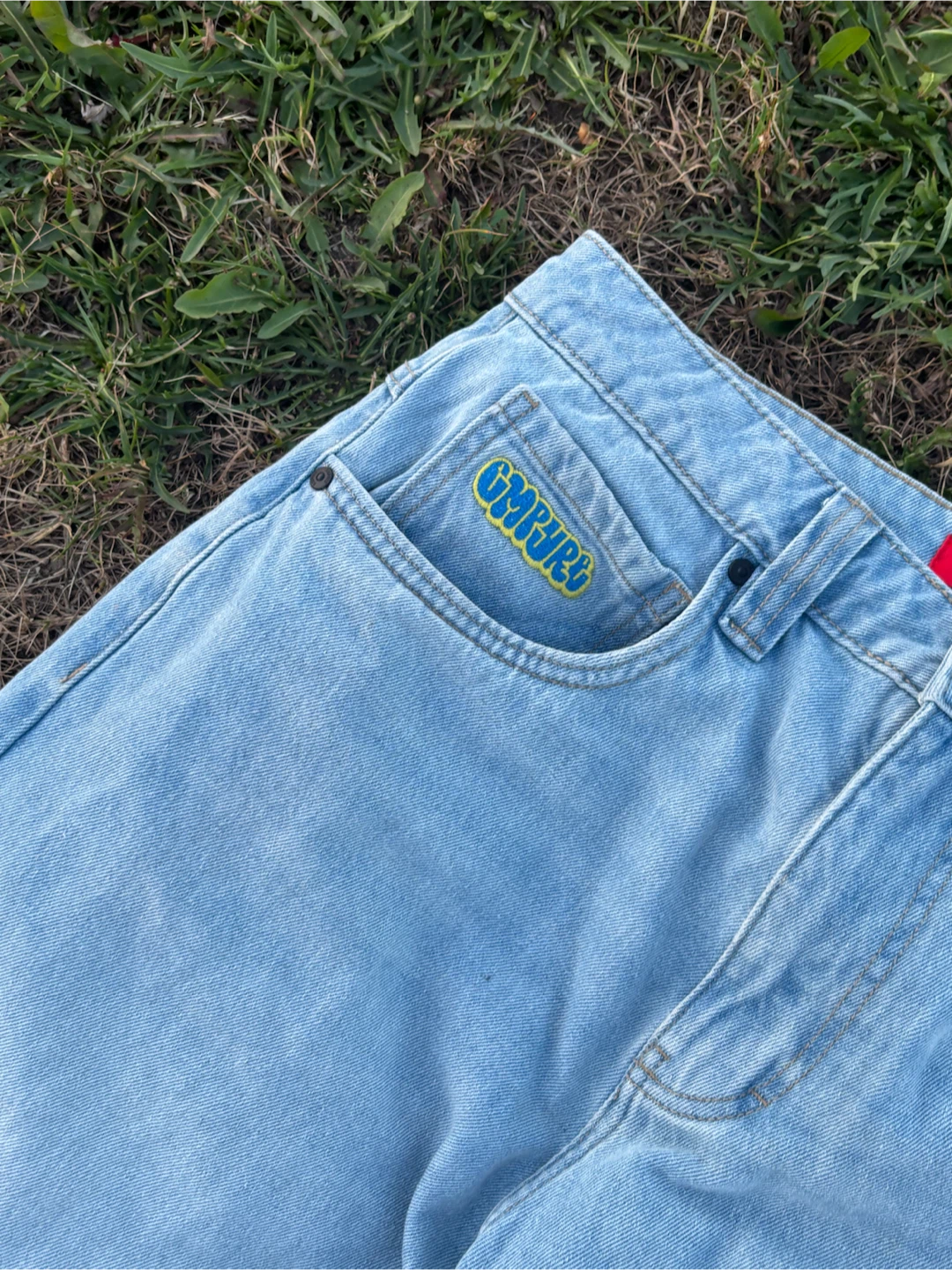 GIRLS DENIM BAGGY JEANS